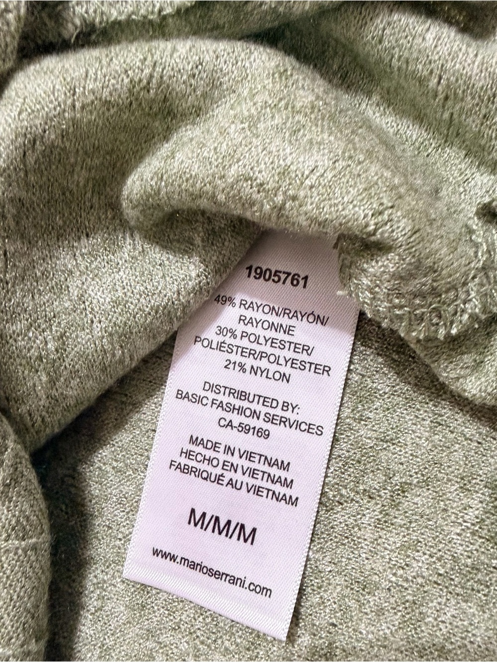 Mario Serrani Italy Cable Knit Sweater Top Long Sleeve Olive Green Women’s M - Picture 5 of 6